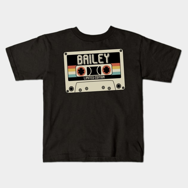 Bailey - Limited Edition - Vintage Style Kids T-Shirt by Debbie Art